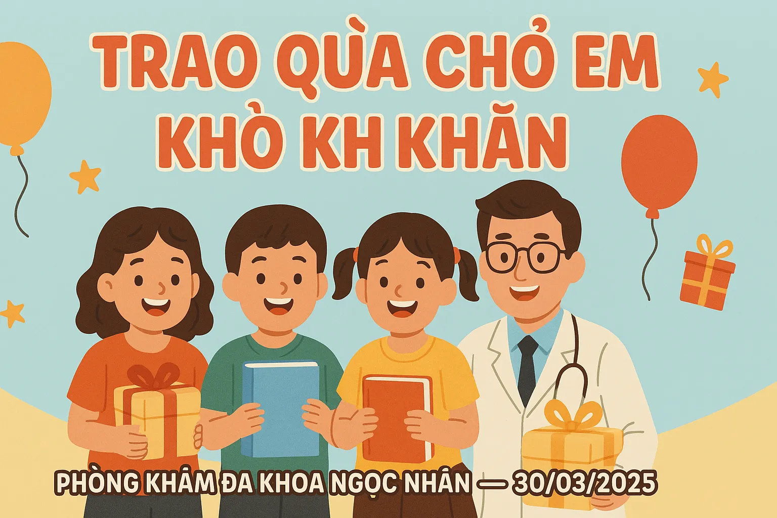 Tặng 100 suất quà cho trẻ em có hoàn cảnh khó khăn nhân dịp Quốc tế Thiếu nhi